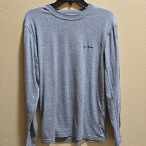 Eddie Bauer Heather Gray Long Sleeve Crewneck Shirt